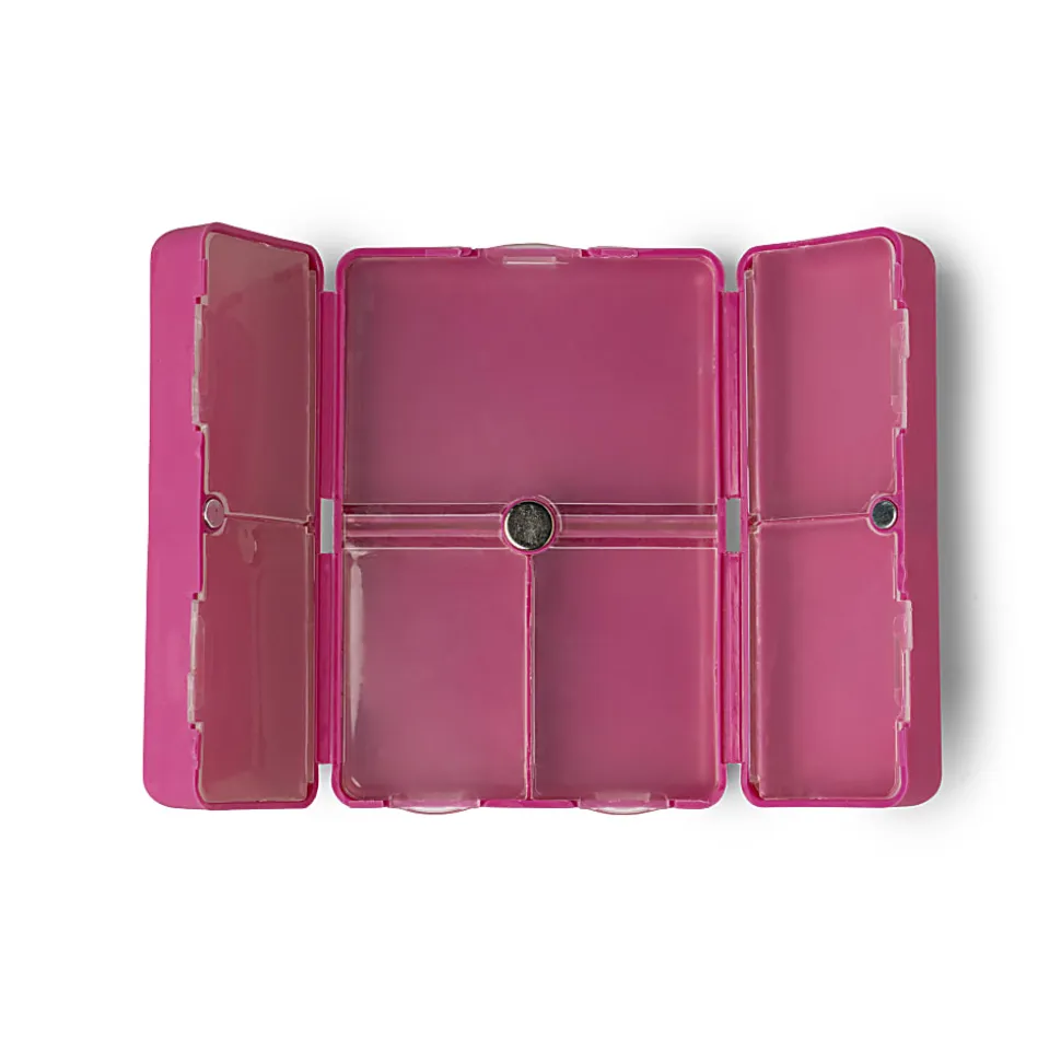 Crush Everything's Fine Pill And Vitamin Cases, 2-3/4”H x 3-3/4”W x 1-1/8”D, Assorted Colors, Pack Of 24 Cases