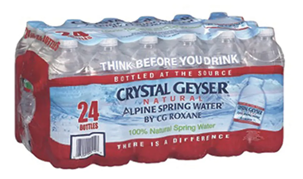 Crystal Geyser Spring Water, 0.5 Liters, Pack Of 24