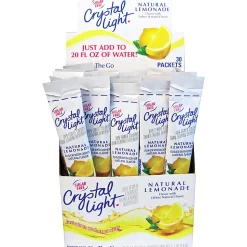 Crystal Light® On The Go Mix Sticks, Lemon, 0.17 Oz, Box Of 30 Packets