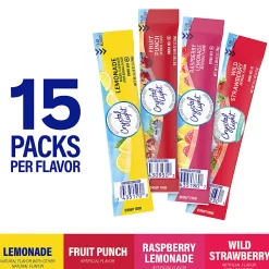 Crystal Light On-The-Go Sugar-Free Drink Mix Variety Pack, 6.3 Oz, Pack Of 60 Packets