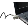 CTA Digital Steel Security K-Slot Cable Lock - 6.67 ft Cable - Keyed Lock - Silver - Galvanized Steel - For Notebook, Desktop Computer