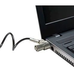 CTA Digital Steel Security K-Slot Cable Lock - 6.67 ft Cable - Keyed Lock - Silver - Galvanized Steel - For Notebook, Desktop Computer