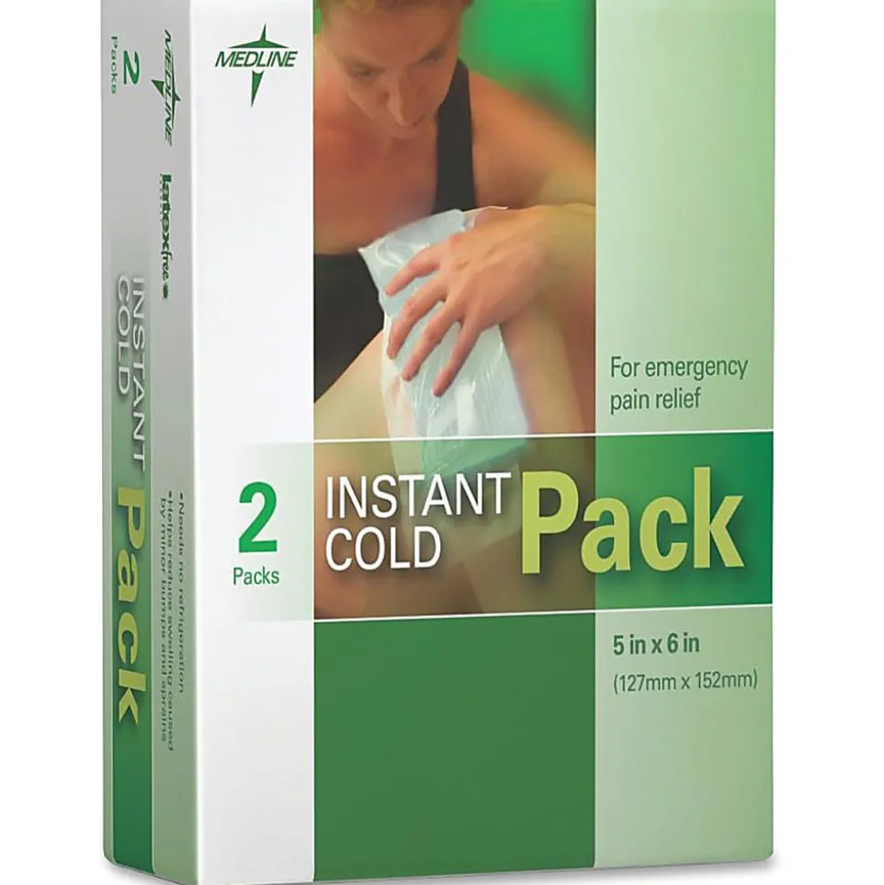 CURAD® Instant Cold Packs, 5" x 6", Box Of 2 Cold Packs