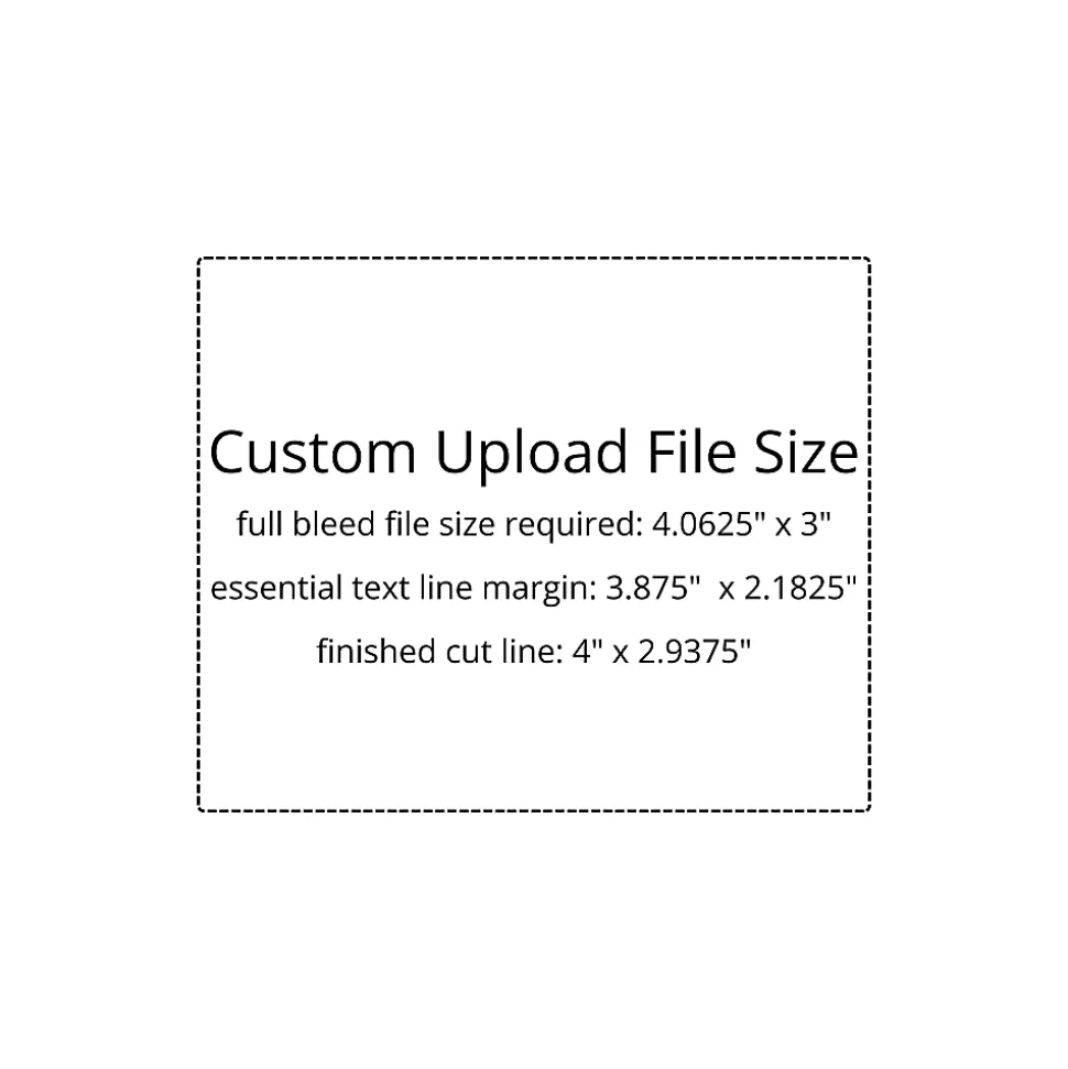 Custom Create Your Own 1-Color Roll Mailing And Shipping Labels, 2-15/16" x 4", Box of 250