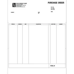 Custom Laser Purchase Order For Simply Accounting®, 8 1/2" x 11", 1 Part, Box Of 250