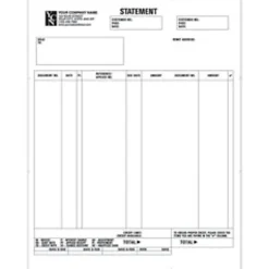 Custom Laser Statement For ACCPAC®, 8 1/2" x 11", 1 Part, Box Of 250