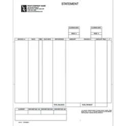 Custom Laser Statement For DACEASY®, 8 1/2" x 11", 1 Part, Box Of 250
