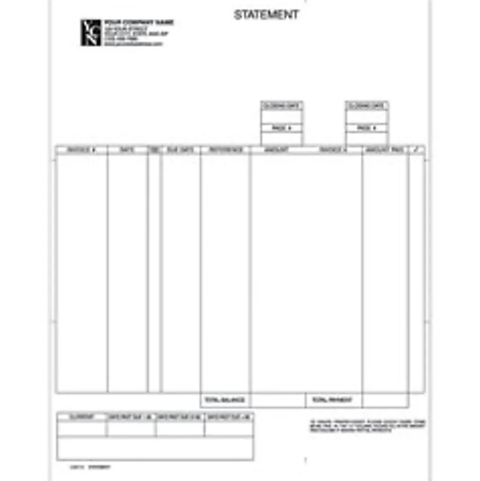 Custom Laser Statement For DACEASY®, 8 1/2" x 11", 1 Part, Box Of 250