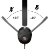 Cyber Acoustics Essential USB Computer Headset - Stereo - USB Type A - Wired - 20 Hz to 20 kHz - Ove - HS2000