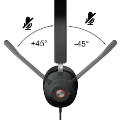 Cyber Acoustics Essential USB Computer Headset - Stereo - USB Type A - Wired - 20 Hz to 20 kHz - Ove - HS2000