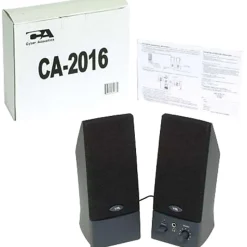 Cyber Acoustics 2.0 USB Speaker System, Black, CA-2016WB