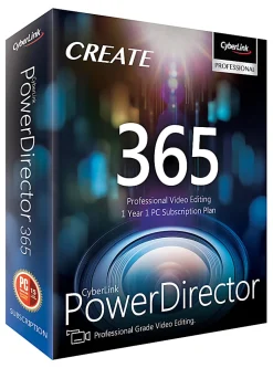 Cyberlink Power Director 365, For 1 Device, 1-Year Subscription