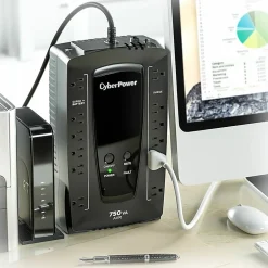 CyberPower AVRG750U AVR UPS Systems - 750VA/450W, 120 VAC, NEMA 5-15P, Compact, 12 Outlets, PowerPanel® Personal, $150000 CEG, 3YR Warranty