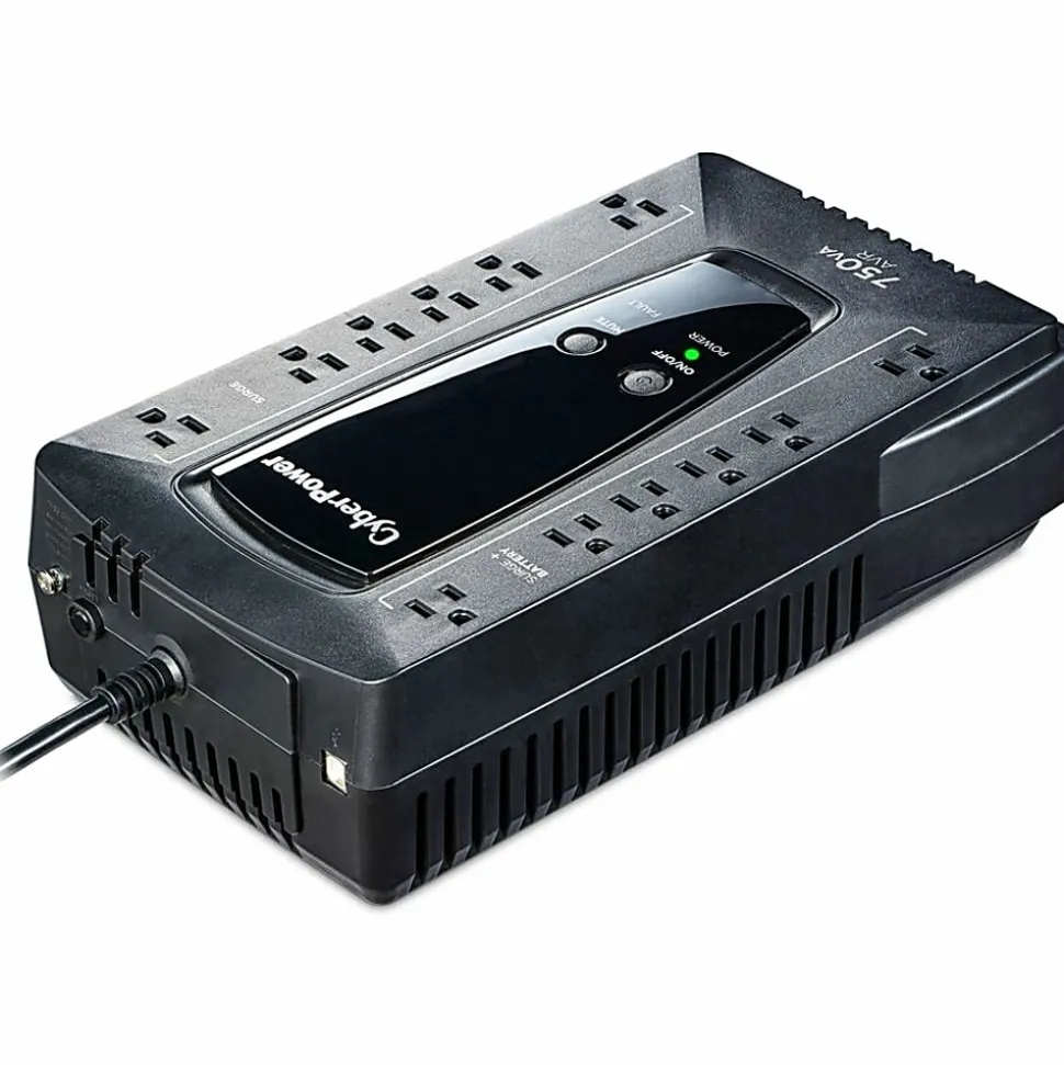 CyberPower AVRG750U AVR UPS Systems - 750VA/450W, 120 VAC, NEMA 5-15P, Compact, 12 Outlets, PowerPanel® Personal, $150000 CEG, 3YR Warranty