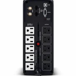CyberPower BRG1000AVRLCD Intelligent LCD UPS Systems - 1000VA/600W, 120 VAC, NEMA 5-15P, Mini-Tower, 10 Outlets, PowerPanel® Personal - BRG1000AVRLCD