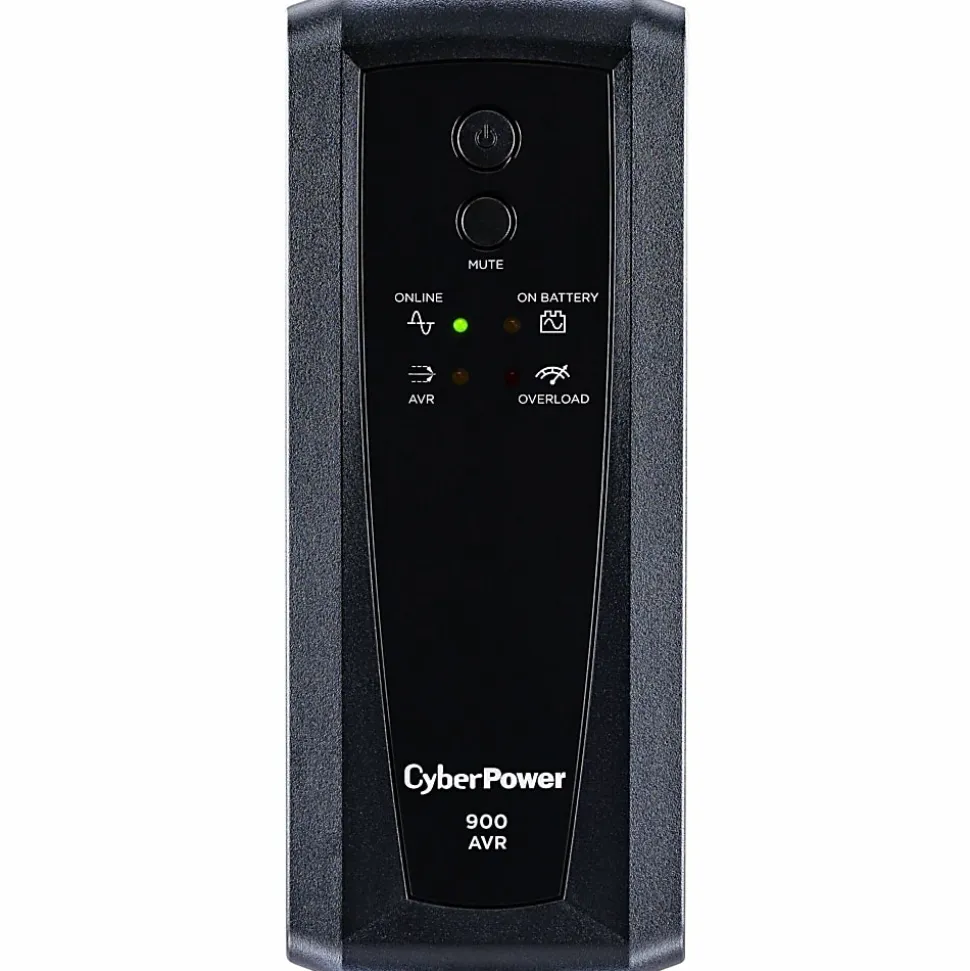CyberPower CP900AVR AVR UPS Systems - 900VA/560W, 120 VAC, NEMA 5-15P, Mini-Tower, 10 Outlets, PowerPanel® Personal, $300000 CEG, 3YR Warranty