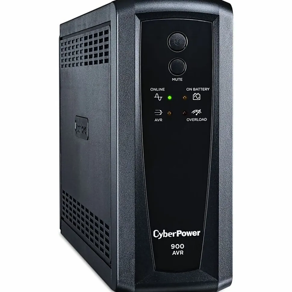 CyberPower CP900AVR AVR UPS Systems - 900VA/560W, 120 VAC, NEMA 5-15P, Mini-Tower, 10 Outlets, PowerPanel® Personal, $300000 CEG, 3YR Warranty