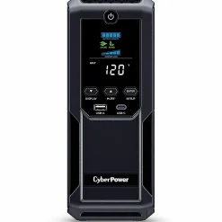CyberPower CP1350AVRLCD3 Intelligent LCD UPS Systems - 1350VA/815W, 120 VAC, NEMA 5-15P, Mini-Tower, 12 Outlets, LCD, $500000 CEG, 3YR Warranty