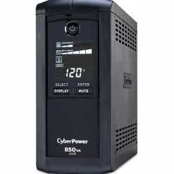 CyberPower® CP850AVRLCD Uninterruptible Power Supply, 9 Outlets, 850VA/510 Watt