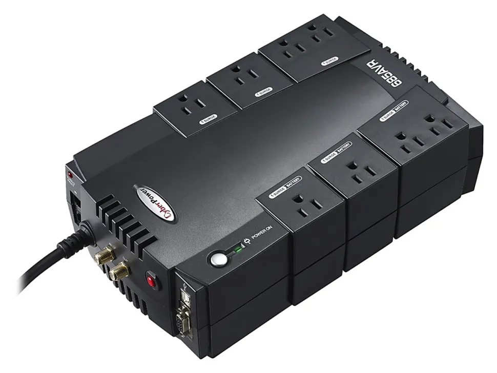 CyberPower® CP685AVR Uninterruptible Power Supply, 8 Outlets, 685VA/390 Watt