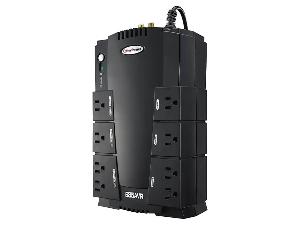CyberPower® CP685AVR Uninterruptible Power Supply, 8 Outlets, 685VA/390 Watt