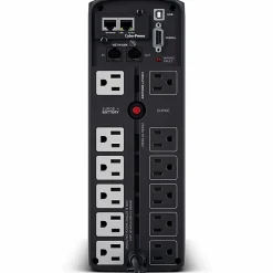 CyberPower CP1500PFCLCD UPS 1500VA 1000W PFC compatible Pure sine wave - 1500VA/900W - Tower - 2 Minute Full Load - 10 x NEMA 5-15R