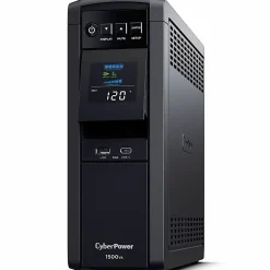 CyberPower CP1500PFCLCD UPS 1500VA 1000W PFC compatible Pure sine wave - 1500VA/900W - Tower - 2 Minute Full Load - 10 x NEMA 5-15R