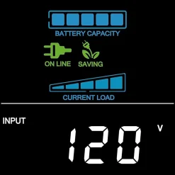 CyberPower CP1500PFCLCD UPS 1500VA 1000W PFC compatible Pure sine wave - 1500VA/900W - Tower - 2 Minute Full Load - 10 x NEMA 5-15R