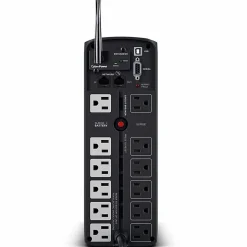 CyberPower CP1500PFCLCD UPS 1500VA 1000W PFC compatible Pure sine wave - 1500VA/900W - Tower - 2 Minute Full Load - 10 x NEMA 5-15R