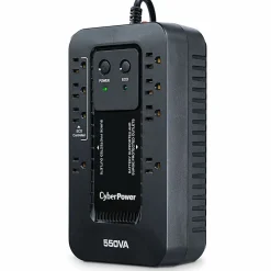 CyberPower EC550G Ecologic UPS Systems - 550VA/330W, 120 VAC, NEMA 5-15P, Compact, 8 Outlets, PowerPanel® Personal, $100000 CEG, 3YR Warranty