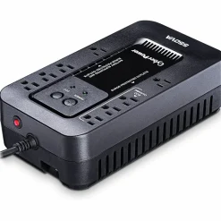 CyberPower EC550G Ecologic UPS Systems - 550VA/330W, 120 VAC, NEMA 5-15P, Compact, 8 Outlets, PowerPanel® Personal, $100000 CEG, 3YR Warranty