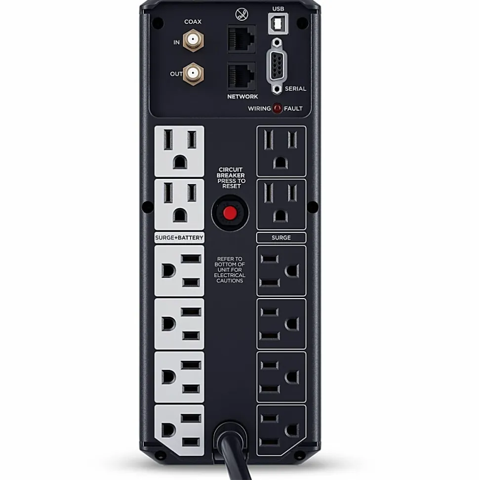 CyberPower Intelligent LCD CP1500AVRLCD3 1500VA Mini-tower UPS - Mini-tower - AVR - 8 Hour Recharge - CP1500AVRLCD3