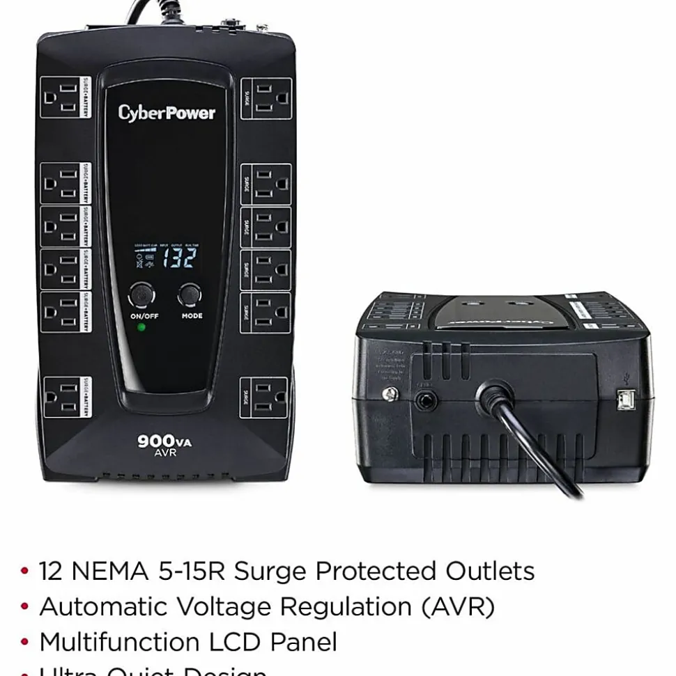 CyberPower Intelligent LCD Series AVRG900LCD 900VA 480W UPS