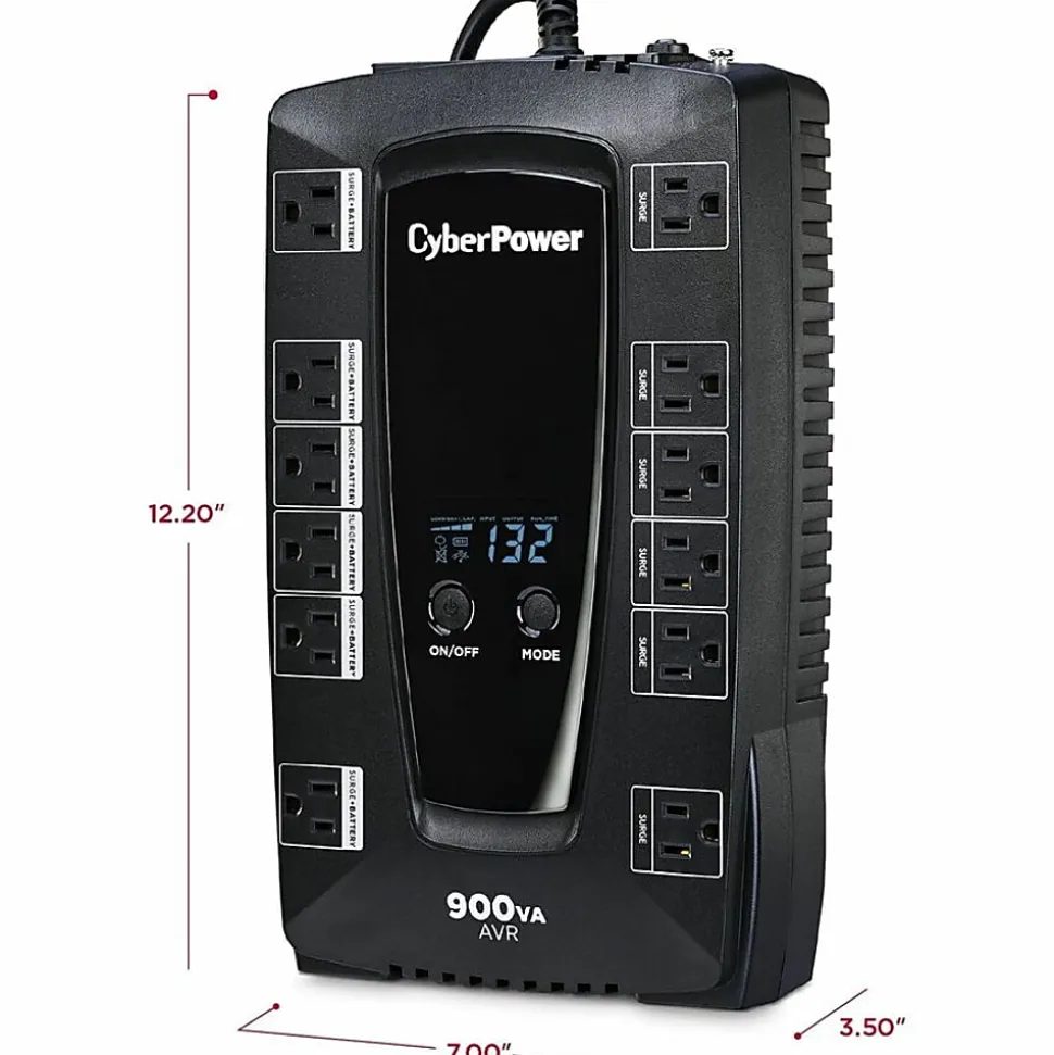 CyberPower Intelligent LCD Series AVRG900LCD 900VA 480W UPS