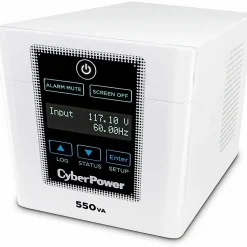 CyberPower M550L Hospital/Medical UPS Systems - 550VA/440W, 120 VAC, NEMA 5-15P-HG, Mini-Tower, 4 Hospital-Grade Outlets, LCD- M550L