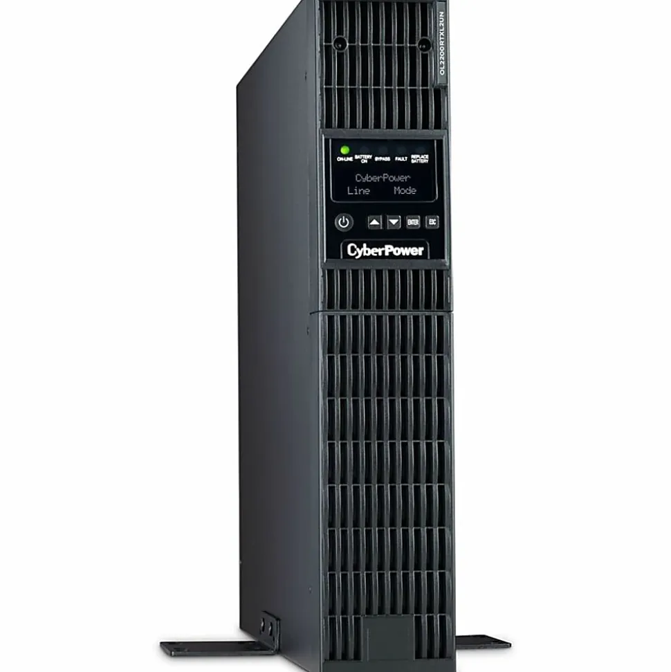 CyberPower OL2200RTXL2UN Smart App Online UPS Systems - 2200VA/1800W, 100 - 125 VAC, NEMA 5-20P, 2U, Rack/Tower, 7 Outlets, LCD- OL2200RTXL2UN