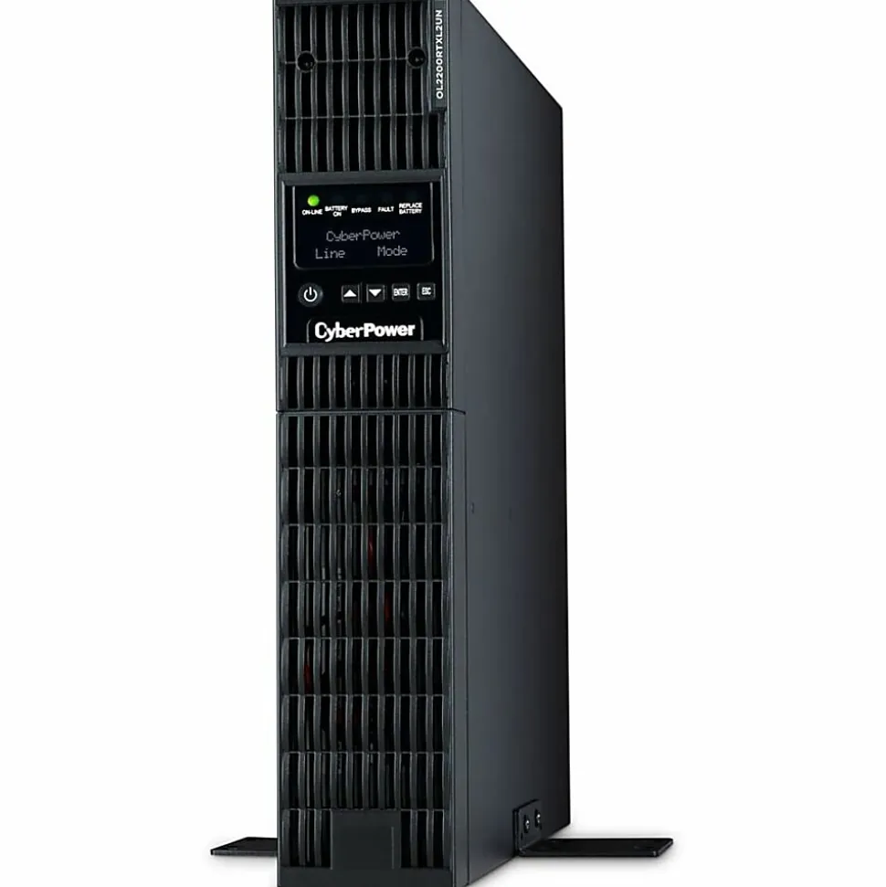 CyberPower OL2200RTXL2UN Smart App Online UPS Systems - 2200VA/1800W, 100 - 125 VAC, NEMA 5-20P, 2U, Rack/Tower, 7 Outlets, LCD- OL2200RTXL2UN