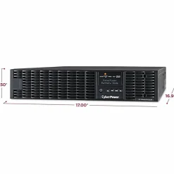 CyberPower OL1500RTXL2UN Smart App Online UPS Systems - 1500VA/1350W, 100 - 125 VAC, NEMA 5-15P, 2U, Rack/Tower, 8 Outlets, LCD- OL1500RTXL2UN
