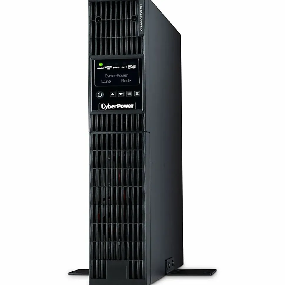 CyberPower OL3000RTXL2U Smart App Online UPS Systems - 3000VA/2700W, 100 - 125 VAC, NEMA L5-30P, 2U, Rack/Tower, 7 Outlets, LCD- OL3000RTXL2U