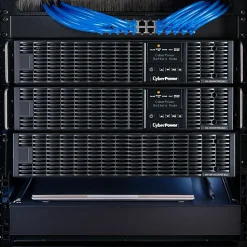 CyberPower OL1000RTXL2U Smart App Online UPS Systems - 1000VA/900W, 100 - 125 VAC, NEMA 5-15P, 2U, Rack/Tower, Sine Wave, 8 Outlets, LCD- OL1000RTXL2U