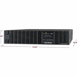 CyberPower OL1000RTXL2U Smart App Online UPS Systems - 1000VA/900W, 100 - 125 VAC, NEMA 5-15P, 2U, Rack/Tower, Sine Wave, 8 Outlets, LCD- OL1000RTXL2U