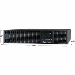 CyberPower OL1500RTXL2U Smart App Online UPS Systems - 1500VA/1350W, 100 - 125 VAC, NEMA 5-15P, 2U, Rack/Tower, 8 Outlets, LCD- OL1500RTXL2U