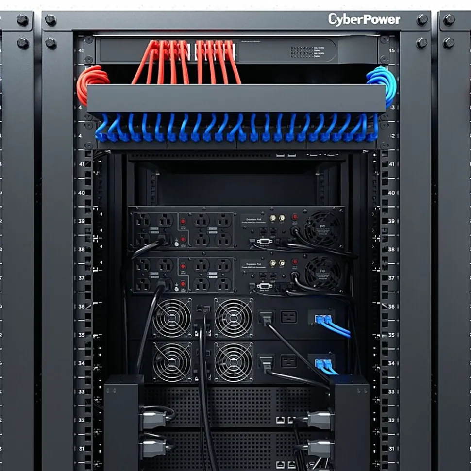 CyberPower OR1500LCDRT2U Smart App LCD UPS Systems - 1500VA/900W, 120 VAC, NEMA 5-15P, 2U, Rack/Tower, 8 Outlets, LCD, $300000 CEG- OR1500LCDRT2U