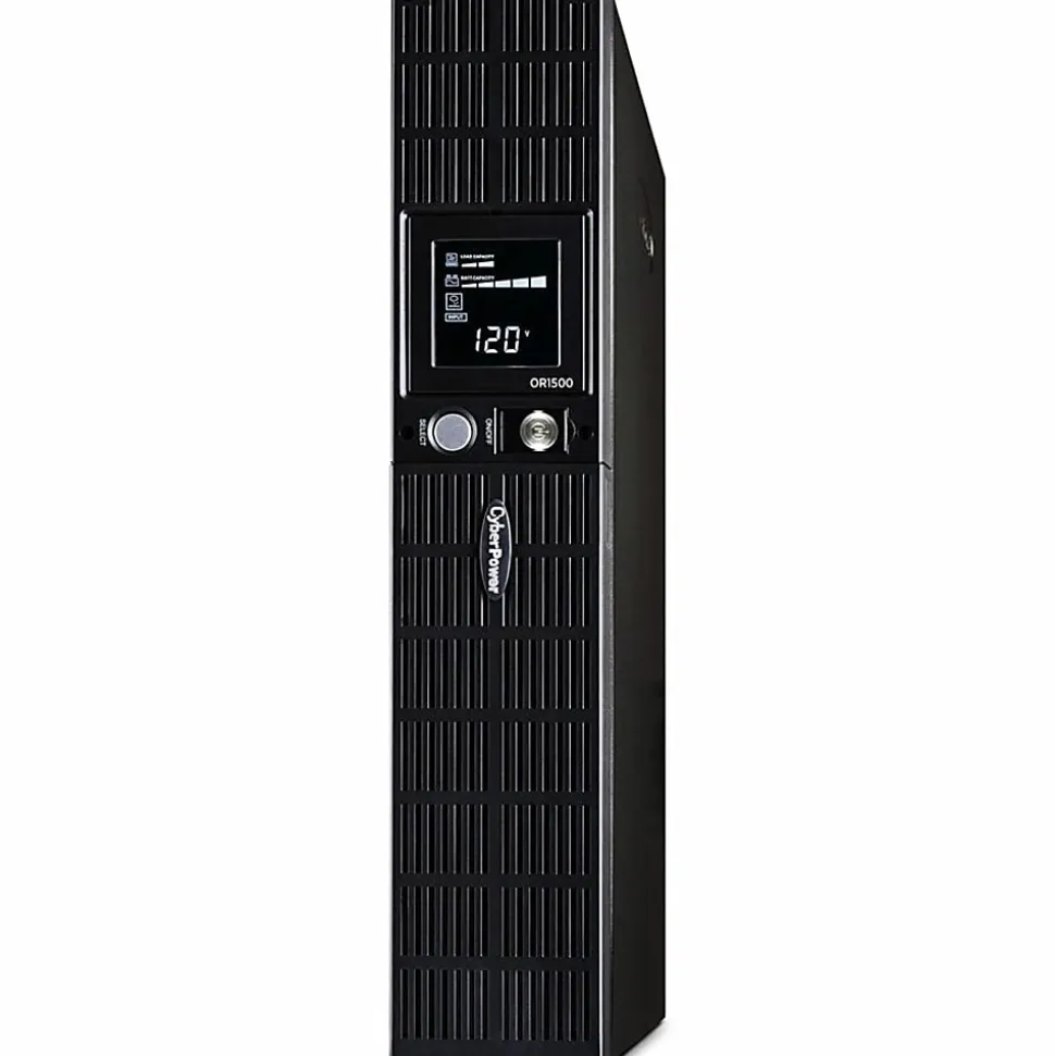 CyberPower OR1500LCDRT2U Smart App LCD UPS Systems - 1500VA/900W, 120 VAC, NEMA 5-15P, 2U, Rack/Tower, 8 Outlets, LCD, $300000 CEG- OR1500LCDRT2U