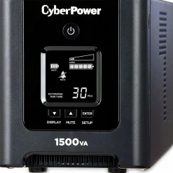 CyberPower OR1500PFCLCD PFC Sinewave UPS Systems - 1500VA/1050W, 120 VAC, NEMA 5-15P, Mini-Tower, Sine Wave, 8 Outlets, LCD, $200000 CEG- OR1500PFCLCD