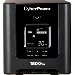 CyberPower OR1500PFCLCD PFC Sinewave UPS Systems - 1500VA/1050W, 120 VAC, NEMA 5-15P, Mini-Tower, Sine Wave, 8 Outlets, LCD, $200000 CEG- OR1500PFCLCD
