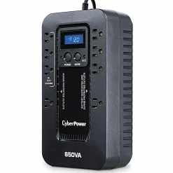CyberPowerPC CyberPower Ecologic EC650LCD 8 Outlet Uniterruptible Power Supply, 650VA/390 Watts