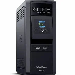CyberPower PFC SineWave Series CP1000PFCLCD 10-Outlet Uninterruptible Power Supply, 1,000VA/600 Watts