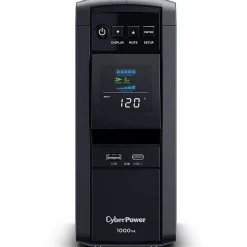 CyberPower PFC SineWave Series CP1000PFCLCD 10-Outlet Uninterruptible Power Supply, 1,000VA/600 Watts