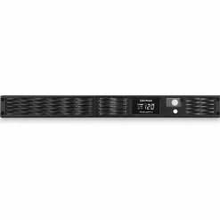 CyberPower PR500LCDRT1U Smart App Sinewave UPS Systems - 500VA/400W, 120 VAC, NEMA 5-15P, 1U, Rack/Tower, Sine Wave, 7 Outlets, LCD- PR500LCDRT1U